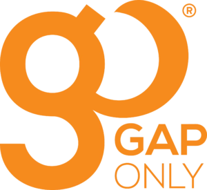 Orange GapOnly logo displayed on a white background representing the veterinary gap payment service used for pet insurance claims